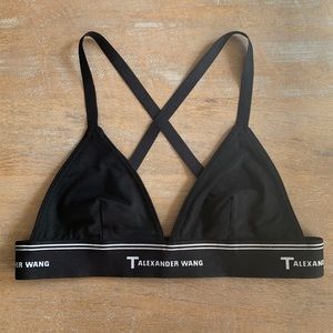 T by Alexander Wang Logo Triangle Bralette
